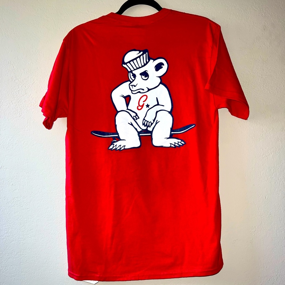 Size Medium, red, Grizzly x Champion